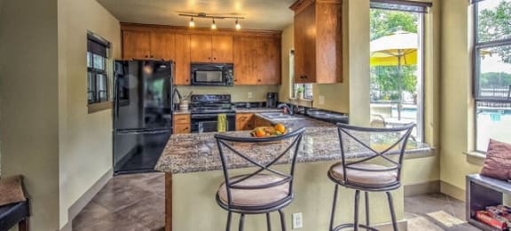 Clubhouse Kitchen at Silver Bay Apartments, Boise, ID