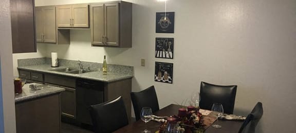 Dining and Kitchen l Ethan Terrace Sacramento CA Apartments For Rent