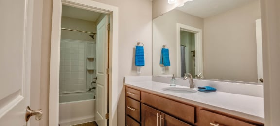 Bathroom of Home For Rent in Holt Michigan | Aspen Lakes Estates