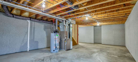 Basement of Home For Rent in Holt Michigan | Aspen Lakes Estates