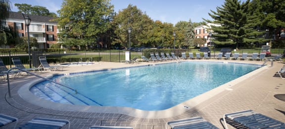 Outdoor heated pool at Versailles on the Lakes Oakbrook*, Oakbrook Terrace, IL