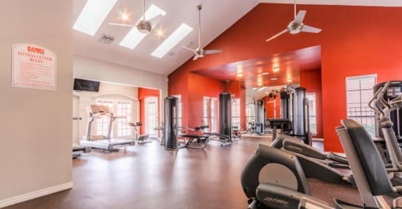 the gym at the village apartments