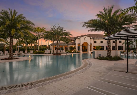 Resort-Style Swimming Pool at Boca Vue Luxury Apartments in Boca Raton, FL