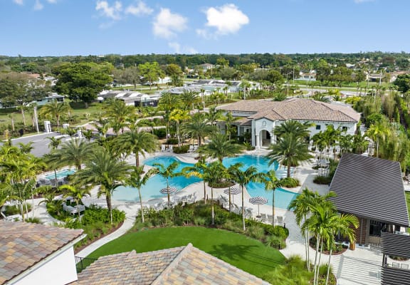 Aerial View at Boca Vue Luxury Apartments in Boca Raton FL