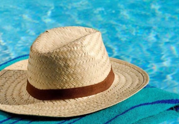 Hat and pool