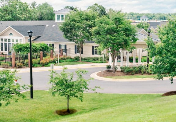Tree Lined Green Spaces at Spring Arbor Senior Living, Spring Arbor of Winchester, Winchester, Virginia