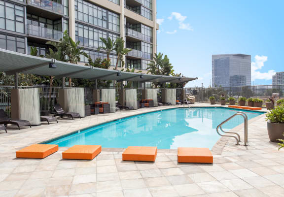 Poolside Cabanas at Astoria at Central Park West Apartments, Irvine, CA, 92612
