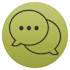 A simple speech bubble icon.