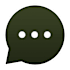 A speech bubble icon with three dots inside it.