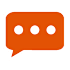 A speech bubble icon with three dots inside it.