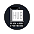 A logo for the Hub of New Albany Apartments.