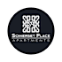 A black and white logo for Somerset Place Apartments.