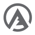 A grey triangle is inside a circle.