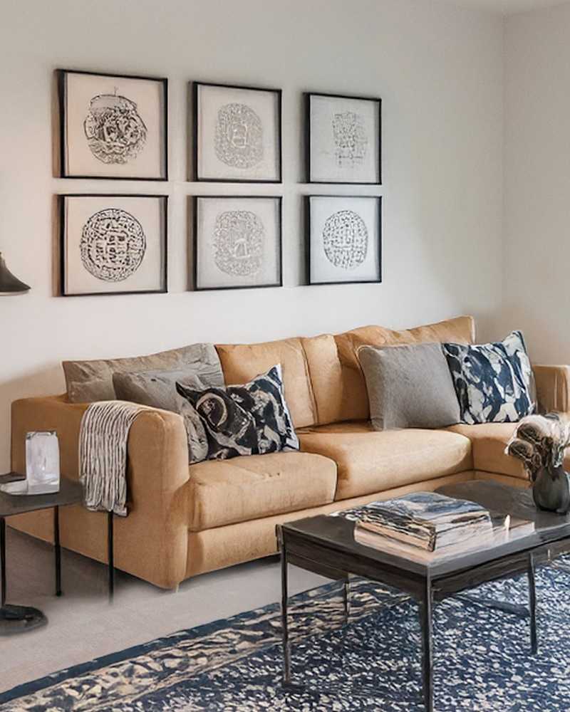 Living room in a two-bedroom at The Edmonson
