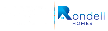 The image shows a logo with the text "Rondell HOMES" in blue letters.