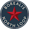A red star is in the center of a circle that has the words Borealis North Loop written around it.