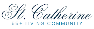 St. Catherine logo for a retirement community for those 55 and older.