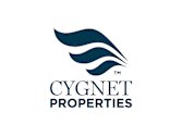 a logo for a cyber security company with a blue wing on a white background