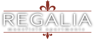 the logo for regalia assisted apartments