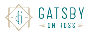 a graphic that reads gatsby on ross