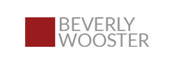 A logo with the words Beverly Wooster.