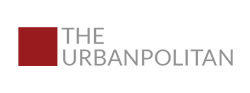 A logo with a red square and the words "The Urban Politan" in black.