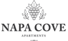 the logo for napa cove apartments