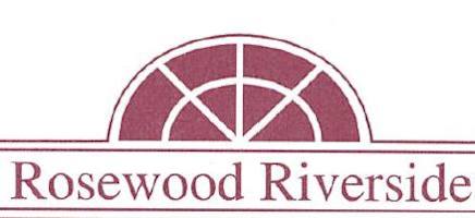 A logo with the text "Rosewood Riverside" beneath it.