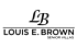 A logo with the initials LB and the name Louis E. Brown and the words Senior Villas.