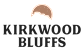 A logo with the text "Kirkwood Bluffs" and a stylized image of a bluff.