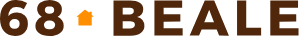 The image shows a series of letters and numbers, including $68, BEALE, and an upward-pointing arrow, on a dark background.