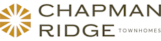 A black background with the words "Chapman Ridge" in teal and red.