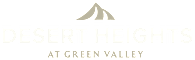 A logo for Desert Heights at Green Valley.