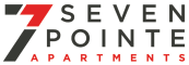 a sign that says 7 seven points apartments