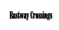 a black and white sign with the words eastway crossing