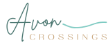 a logo with the words follow crossing on a black background