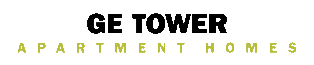 a logo that reads get tower apartment homes