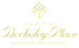 The image is a logo for Legacy at Berkeley Place Apartment Homes.