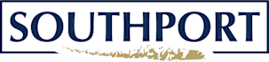 The image features the word "SOUTHPORT" in large blue letters.