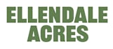 The image displays the words "ELLENDALE ACRES" in green text.