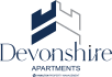 the logo for devonshire apartments