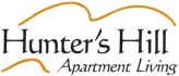 the logo for hunters health apartment living apartments logo