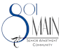 The image is a logo for a senior apartment community.