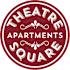 A red stamp with the words "Theatre Apartments Square" written on it.