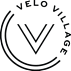 A logo with a large check mark and the words "Velo Village" written on it.