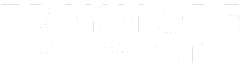 A black and white image with the words "TRAYMORE ON DWIGHT" written in large white letters.