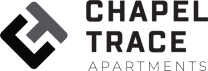 A logo with the text "Chapel Trace Apartments" is displayed.