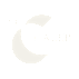 A logo with a crescent moon and the text "THE CALEB" in white.