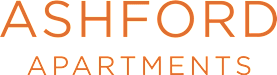 The image is a logo for Ashford Apartments.