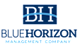 The image is a logo of the Blue Horizon Management Company.